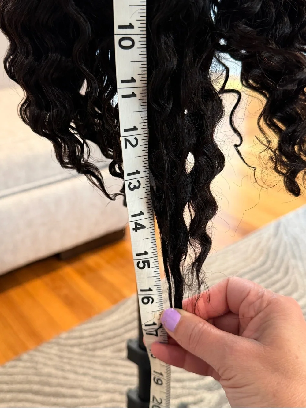 14” Kinky Curly Half Wig Human Hair 3 In 1 Seamless Flip Over 200% Density #100